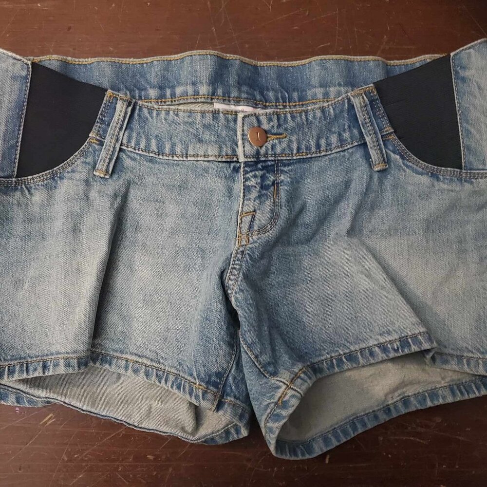 Isabel Maternity Stretch Denim Shorts
